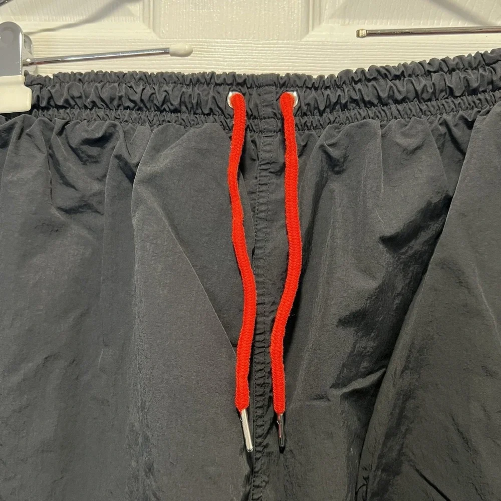 Buykud 5XL‎ Men's Swimsuit Black w/Red
